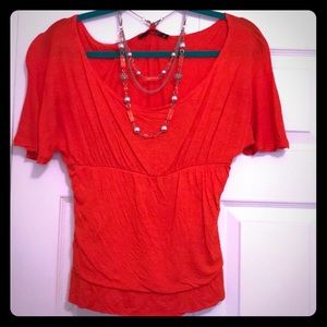 Cute Top with Matching Detachable Necklace